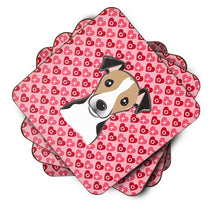 Load image into Gallery viewer, Jack Russell Terrier Hearts Foam Coaster  BB5331FC