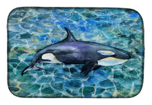 Load image into Gallery viewer, Killer Whale Orca Dish Drying Mat – Absorbent, Artistic Kitchen Essentials BB5334DDM