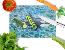 Load image into Gallery viewer, Killer Whale Orca Glass Cutting Boards – Durable, Decorative Kitchen Art Large BB5334LCB