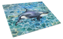 Load image into Gallery viewer, Killer Whale Orca Glass Cutting Boards – Durable, Decorative Kitchen Art Large BB5334LCB