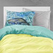 Load image into Gallery viewer, Sperm Whale Cachalot Fabric Standard Pillowcase – Artistic Decorative Front, White Back BB5338PILLOWCASE