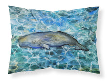 Load image into Gallery viewer, Sperm Whale Cachalot Fabric Standard Pillowcase – Artistic Decorative Front, White Back BB5338PILLOWCASE