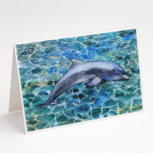 Load image into Gallery viewer, Dolphin Greeting Cards -  Blank Note Cards – 8-Pack of Artist-Designed Cards with Envelopes