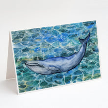 Load image into Gallery viewer, Humpback Whale Greeting Cards -  Blank Note Cards – 8-Pack of Artist-Designed Cards with Envelopes