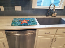 Load image into Gallery viewer, Starfish Dish Drying Mat – Absorbent, Artistic Kitchen Essentials BB5341DDM