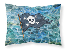 Load image into Gallery viewer, Pirate Flag Fabric Standard Pillowcase – Artistic Decorative Front, White Back BB5342PILLOWCASE