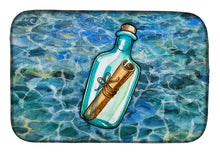Load image into Gallery viewer, Messag in a Bottle Dish Drying Mat – Absorbent, Artistic Kitchen Essentials BB5343DDM