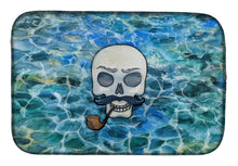 Load image into Gallery viewer, Skeleton Skull Pirate Dish Drying Mat – Absorbent, Artistic Kitchen Essentials BB5345DDM