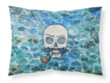 Load image into Gallery viewer, Skeleton Skull Pirate Fabric Standard Pillowcase – Artistic Decorative Front, White Back BB5345PILLOWCASE