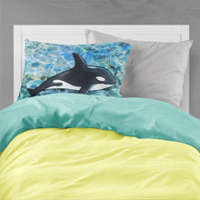 Load image into Gallery viewer, Killer Whale Orca Fabric Standard Pillowcase – Artistic Decorative Front, White Back BB5348PILLOWCASE