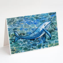 Load image into Gallery viewer, Humpback Whale Greeting Cards -  Blank Note Cards – 8-Pack of Artist-Designed Cards with Envelopes
