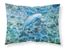Load image into Gallery viewer, Dolphin Fabric Standard Pillowcase – Artistic Decorative Front, White Back BB5356PILLOWCASE