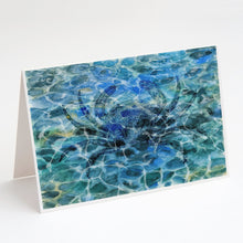 Load image into Gallery viewer, Crab Under water Greeting Cards -  Blank Note Cards – 8-Pack of Artist-Designed Cards with Envelopes