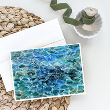 Load image into Gallery viewer, Shrimp Under water Greeting Cards -  Blank Note Cards – 8-Pack of Artist-Designed Cards with Envelopes