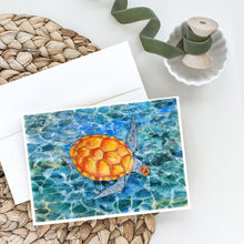 Load image into Gallery viewer, Sea Turtle Greeting Cards -  Blank Note Cards – 8-Pack of Artist-Designed Cards with Envelopes