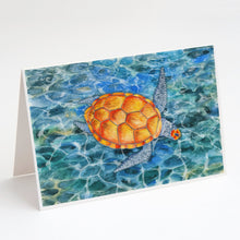 Load image into Gallery viewer, Sea Turtle Greeting Cards -  Blank Note Cards – 8-Pack of Artist-Designed Cards with Envelopes