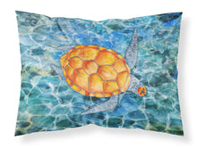 Load image into Gallery viewer, Sea Turtle Fabric Standard Pillowcase – Artistic Decorative Front, White Back BB5364PILLOWCASE