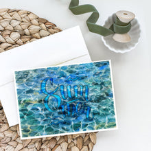 Load image into Gallery viewer, Summer Under Water Greeting Cards -  Blank Note Cards – 8-Pack of Artist-Designed Cards with Envelopes