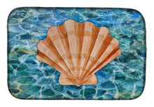Load image into Gallery viewer, Scallop Shell and Water Dish Drying Mat – Absorbent, Artistic Kitchen Essentials BB5367DDM