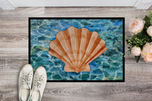 Load image into Gallery viewer, Scallop Shell and Water Doormat - 18x27 Decorative Floor Mat – Indoor/Outdoor Rug with Artistic Flair BB5367MAT