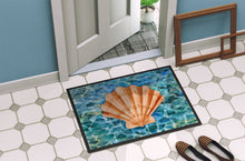 Load image into Gallery viewer, Scallop Shell and Water Doormat - 18x27 Decorative Floor Mat – Indoor/Outdoor Rug with Artistic Flair BB5367MAT