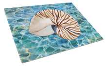 Load image into Gallery viewer, Sea Shell and Water Glass Cutting Boards – Durable, Decorative Kitchen Art Large BB5368LCB