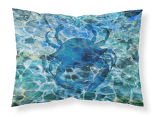Load image into Gallery viewer, Blue Crab Under Water Fabric Standard Pillowcase – Artistic Decorative Front, White Back BB5369PILLOWCASE