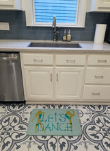 Load image into Gallery viewer, Let's Dance Linen Teal Machine Washable Memory Foam Mat BB5374RUG