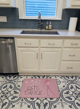 Load image into Gallery viewer, Let's Dance Linen Pink Machine Washable Memory Foam Mat BB5375RUG