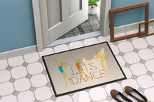 Load image into Gallery viewer, Let's Dance Linen Light Doormat - 18x27 Decorative Floor Mat – Indoor/Outdoor Rug with Artistic Flair BB5376MAT