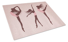 Load image into Gallery viewer, Dancers Linen Pink Glass Cutting Boards – Durable, Decorative Kitchen Art Large BB5377LCB