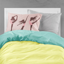 Load image into Gallery viewer, Dancers Linen Pink Fabric Standard Pillowcase – Artistic Decorative Front, White Back BB5377PILLOWCASE