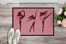 Load image into Gallery viewer, Dancers Linen Pink Polkadots Doormat - 18x27 Decorative Floor Mat – Indoor/Outdoor Rug with Artistic Flair BB5378MAT
