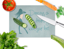 Load image into Gallery viewer, Dancing is Like Dreaming #2 Glass Cutting Boards – Durable, Decorative Kitchen Art Large BB5380LCB
