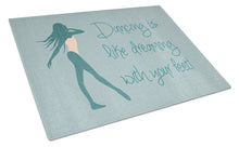 Load image into Gallery viewer, Dancing is Like Dreaming #2 Glass Cutting Boards – Durable, Decorative Kitchen Art Large BB5380LCB