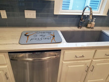 Load image into Gallery viewer, Dancing is My Passion Dish Drying Mat – Absorbent, Artistic Kitchen Essentials BB5381DDM