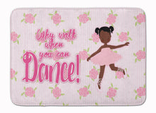 Load image into Gallery viewer, Ballet African American Pigtails Machine Washable Memory Foam Mat BB5382RUG