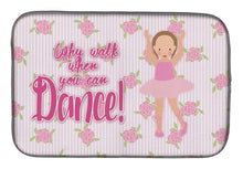 Load image into Gallery viewer, Ballet Brown Short Hair Dish Drying Mat – Absorbent, Artistic Kitchen Essentials BB5385DDM