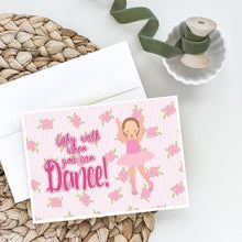 Load image into Gallery viewer, Ballet Brown Short Hair Greeting Cards -  Blank Note Cards – 8-Pack of Artist-Designed Cards with Envelopes