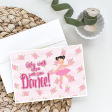 Load image into Gallery viewer, Ballet Pigtails Greeting Cards -  Blank Note Cards – 8-Pack of Artist-Designed Cards with Envelopes