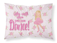 Load image into Gallery viewer, Ballet Long Blonde Hair Fabric Standard Pillowcase – Artistic Decorative Front, White Back BB5387PILLOWCASE