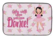 Load image into Gallery viewer, Ballet Long Dark Hair Dish Drying Mat – Absorbent, Artistic Kitchen Essentials BB5388DDM