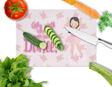 Load image into Gallery viewer, Ballet Long Dark Hair Glass Cutting Boards – Durable, Decorative Kitchen Art Large BB5388LCB