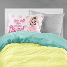 Load image into Gallery viewer, Ballet Long Dark Hair Fabric Standard Pillowcase – Artistic Decorative Front, White Back BB5388PILLOWCASE
