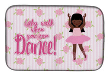 Load image into Gallery viewer, Ballet Long Hair African American Dish Drying Mat – Absorbent, Artistic Kitchen Essentials BB5389DDM
