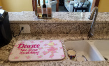 Load image into Gallery viewer, Ballet Dance Blonde Dish Drying Mat – Absorbent, Artistic Kitchen Essentials BB5391DDM