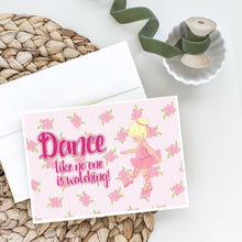 Load image into Gallery viewer, Ballet Dance Blonde Greeting Cards -  Blank Note Cards – 8-Pack of Artist-Designed Cards with Envelopes