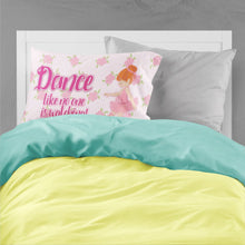 Load image into Gallery viewer, Ballet Dance Red Hair Fabric Standard Pillowcase – Artistic Decorative Front, White Back BB5392PILLOWCASE