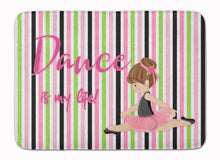 Load image into Gallery viewer, Ballet Dance is my Life Brunette Machine Washable Memory Foam Mat BB5393RUG