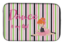 Load image into Gallery viewer, Ballet Dance is my Life Red Dish Drying Mat – Absorbent, Artistic Kitchen Essentials BB5394DDM